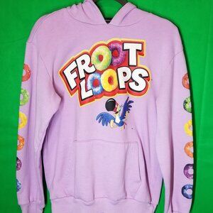 Kelloggs FROOT LOOPS TOUCAN SAM Hoodie Purple Size Small 2020